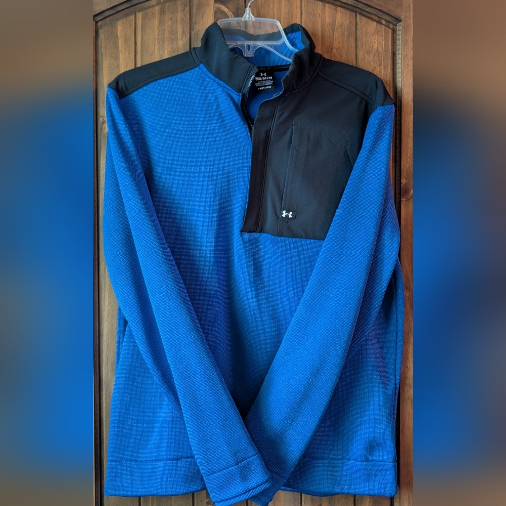 Under Armour Golf Men's (Med) Blue Storm Fleece Pullover